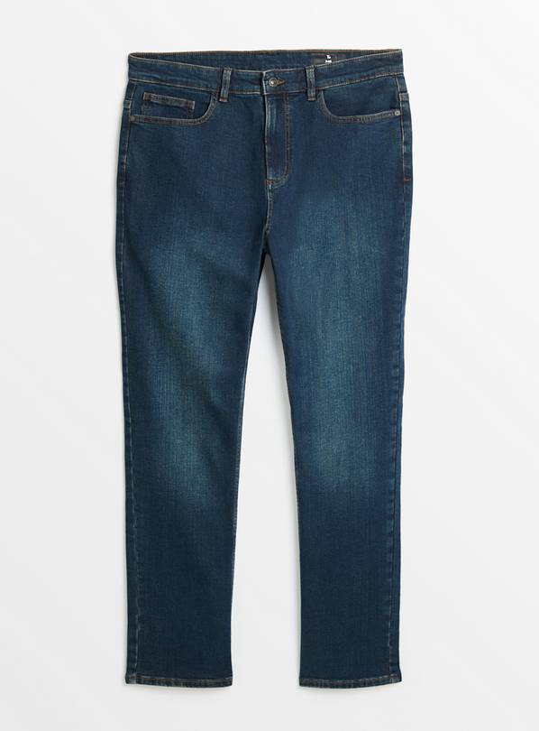 Dark Denim Blue Slim Fit Jeans 38R